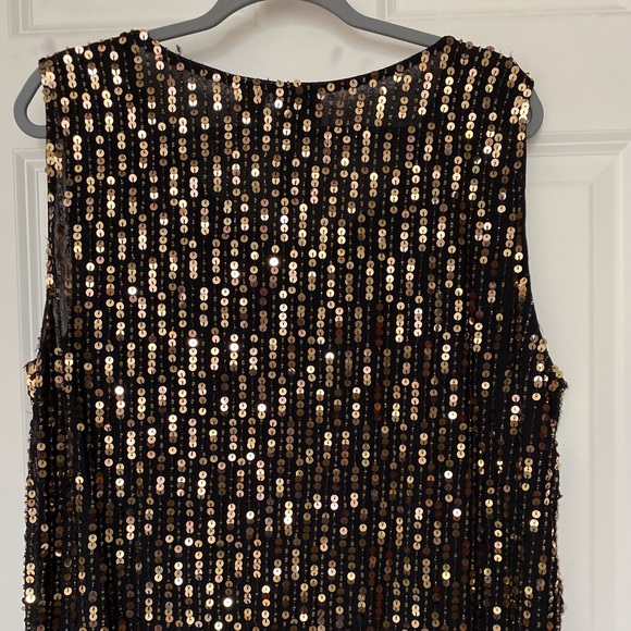 Chico’s Plus Size Sleeveless Sequin Top - Picture 3 of 7